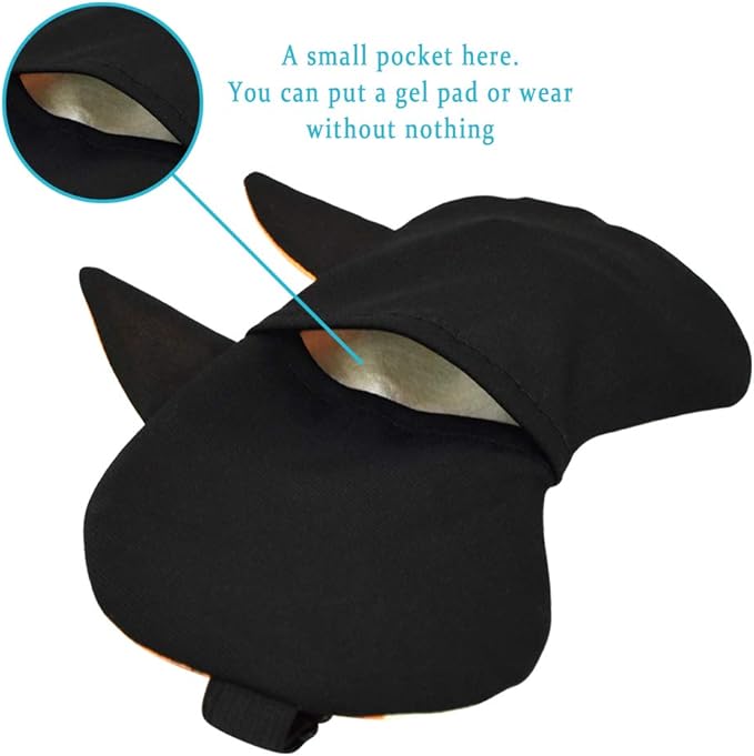 HYCLES Sleep Mask for Kids Sleeping Eye Cover Cute Cartoon Animal Funny 3 Pcs Blindfold Eyeshade for Men Women Plane Travel Game Nap Night Sleeping