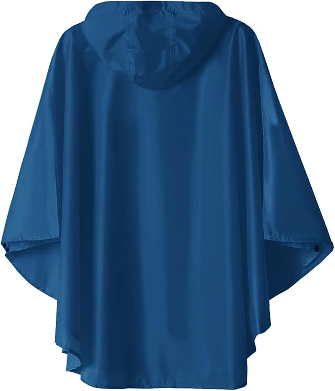 SaphiRose Lightweight Kids Rain Poncho Jacket Waterproof Outwear Rain Coat