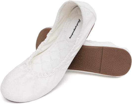 FUNKYMONKEY Women's Ballet Flats Soft Round Toe Comfortable Shoes