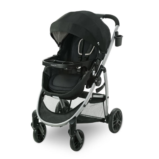 Graco Modes Pramette Stroller, 3-in-1 Baby Stroller, 3 Modes from Infant Car Seat Carrier, Infant Pramette, to Toddler Stroller, Reversible Seat, One Hand Fold, Extra Storage, Child Tray, Pierce