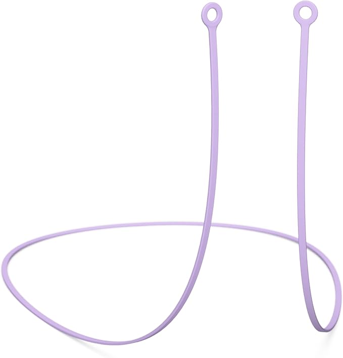 CURVD Earplug Lanyard, Soft Durable Flexible Premium Silicone Cord | Works with Most Earplugs w/Removable Tips Compatible with CURVD Everyday, Loop Quiet/Engage/Experience, Vibes and More - 26 Inches