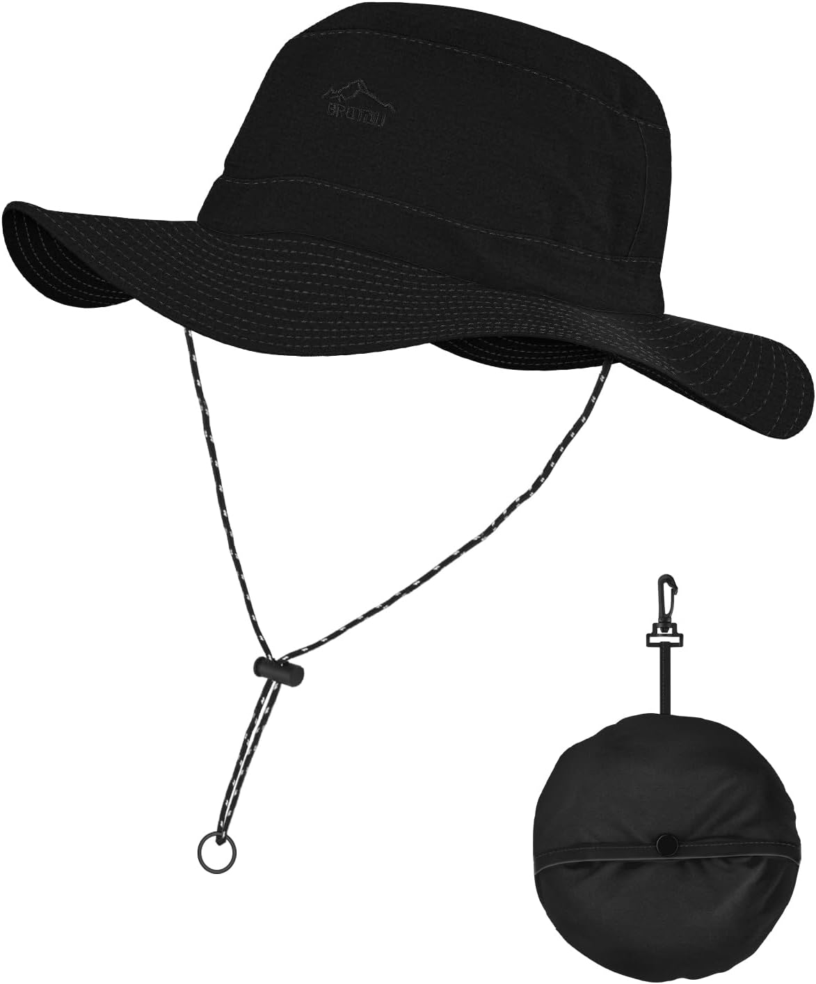BROTOU Foldable Bucket Hats for Women/Men, UPF 50+ Wide Brim Sun Hat, Waterproof Fishing Cap with UV Protection