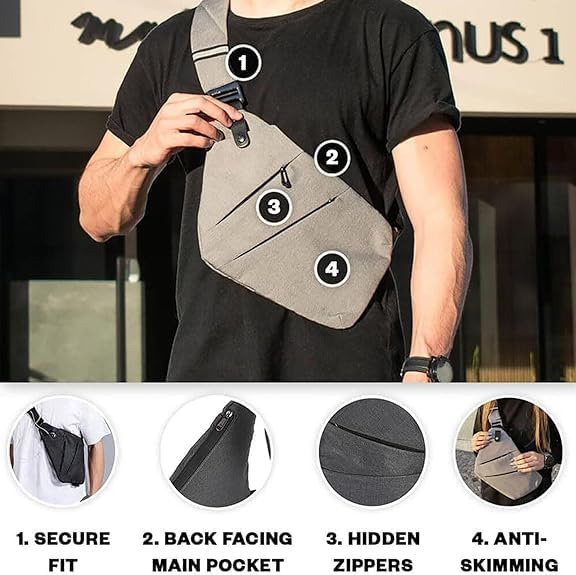 Anti Theft Travel Bag for Women, Travel Purses Anti Theft Crossbody