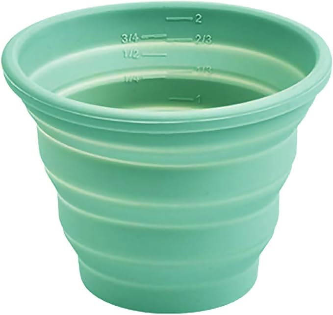 Silicone Collapsible Cups for Traveling, Reusable Folding Travel Cup, Small Portable Backpacking Camping Cup for Outdoor, 300ml, 1Pack
