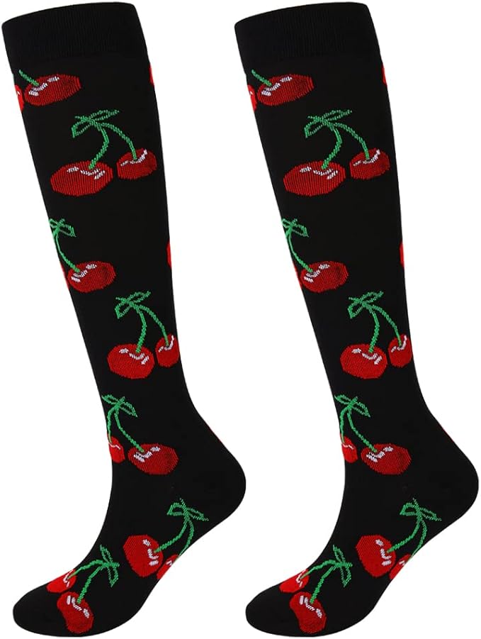 Junely Compression Socks for Women Knee High Socks for Running Nurses Pregnant Women Work Support Travel Flight Sports