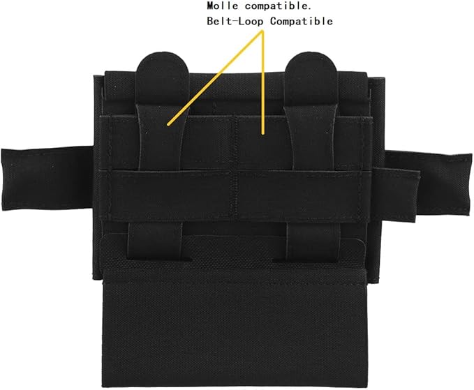 Tactical Micro Compact MED Pouch, Belt Trauma Kit Pack MOLLE Rapid Deployment First Aid Bag with Tourniquet Holder