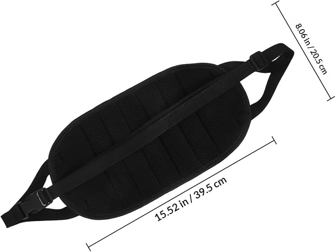Travel Footrest with Hanging Airplane Foot Hammock and Desk Leg Rest, Portable Black Foot Support for Plane Flights and Office Use, Includes Storage Bag