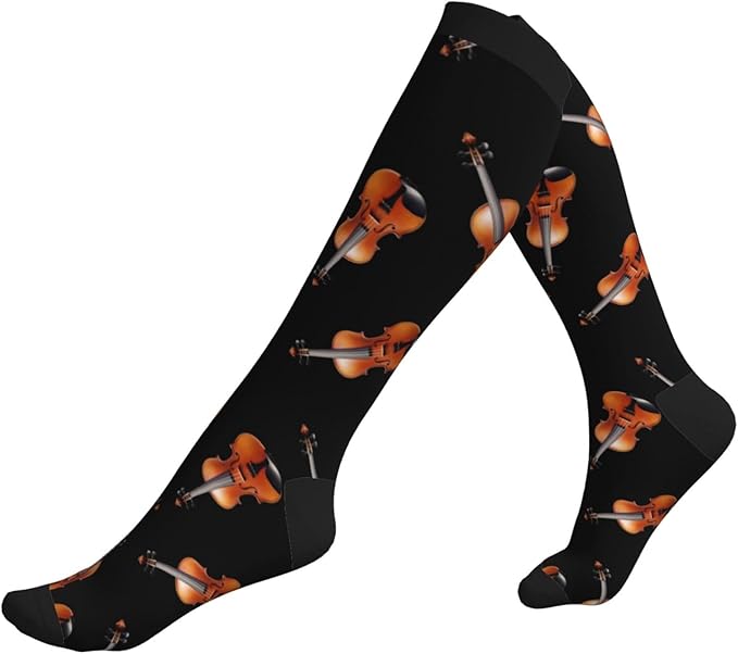 Compression Socks Knee High Circulation Support Socks For Women Men Athletic Running Work Hiking Cycling Travel