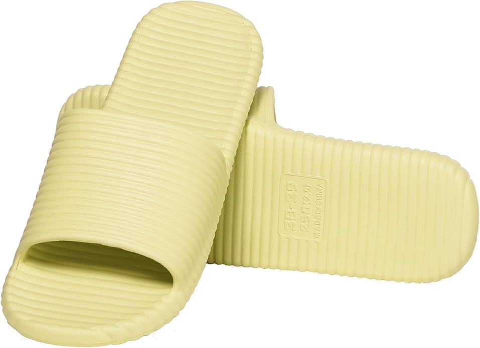 Shower Shoes for Women's Men's Home Slides Quick Drying Non-Slip Indoor Outdoor Slipper for Spa Gym Pool Beach Sandal