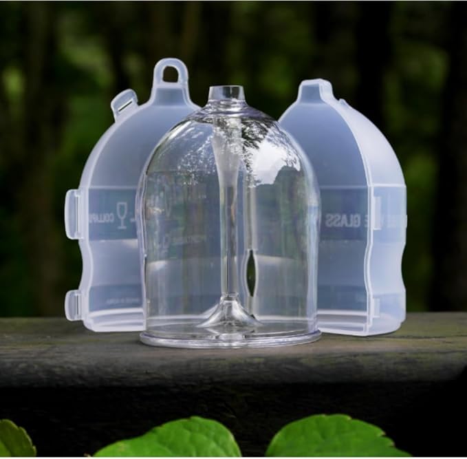 Unbreakable Wine Glass - Foldable, Portable, Detachable, Collapsible, Outdoor, Camping, Picnic (1, Black)