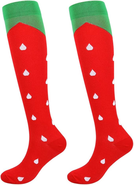 Junely Compression Socks for Women Knee High Socks for Running Nurses Pregnant Women Work Support Travel Flight Sports