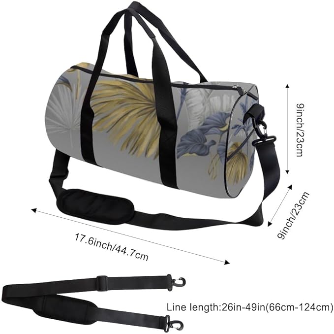 Soft Blue Accents Foldable Gym Bags For Women Oxford Tote Bags Adjustable Shoulder Strap, Convertible Carry Backpack Cute Duffle Bag For Basketball Wrestling Gym Backpack Women