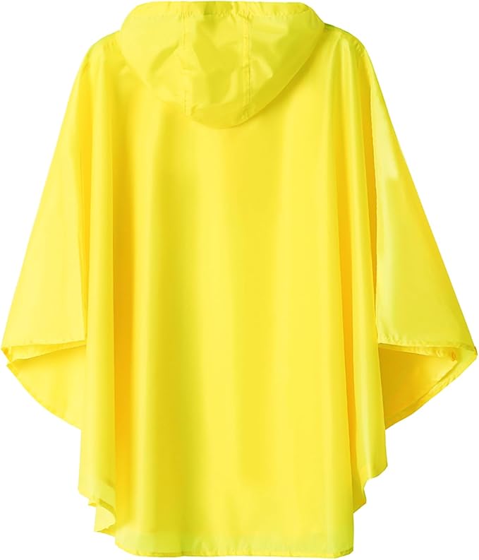 SaphiRose Lightweight Kids Rain Poncho Jacket Waterproof Outwear Rain Coat