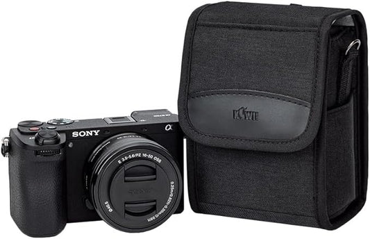 KIWIFOTOS Travel Camera Bag with Strap Camera Carrying Case for Fuji X-E5 X100VI X100V X100F GFX100RF Sony RX1R III A6700 A6600 A6100 CANON G1X Mark III Compact Camera