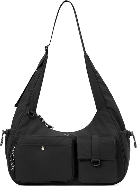 CLUCI Travel Purses for Women, Waterproof Nylon Crossbody Bags for Woman Trendy, Anti Theft Shoulder Handbags for Ladies