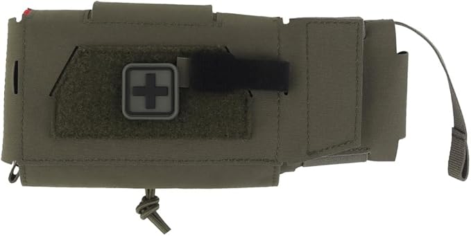IFAKon Compact V3 Ifak Pouch for Trauma Kit, Quick Pull First Aid Pouch with 7 Pockets Adapt to Belt, MOLLE Plate Carrier Vest, Waistband, Chest Rigs.