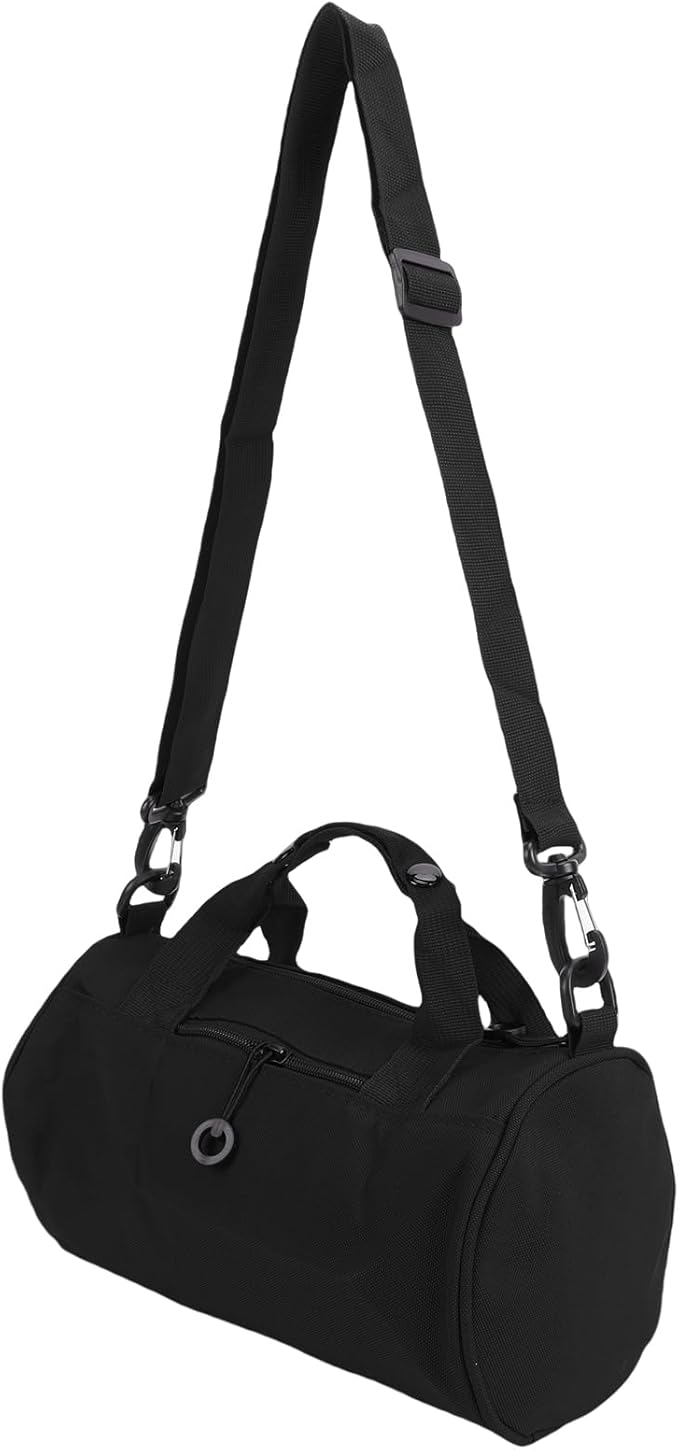 Greensen Compact Travel Bag, Oxford Fabric Gym Bag with Organized Storage, Lightweight and Versatile for Weekend Getaways and Daily Use (Black)
