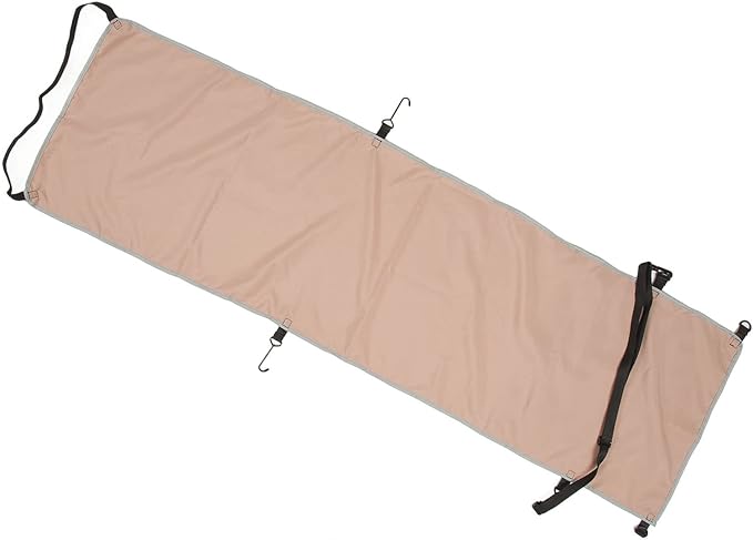 Ergonomic Hammock Seat Cover with Footrest for Airplane, Practical Outdoor Use (Khaki)