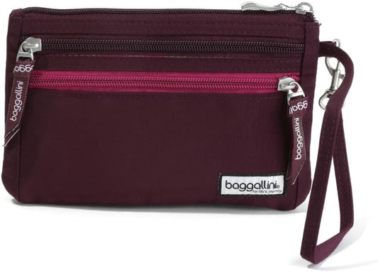 Baggallini Anti-theft RFID Currency Organizer 8"x4.25" Travel Accessory Passport Holder Money Belt Wallet w/Card Slots