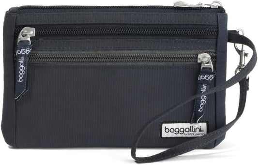 Baggallini Anti-theft RFID Currency Organizer 8"x4.25" Travel Accessory Passport Holder Money Belt Wallet w/Card Slots