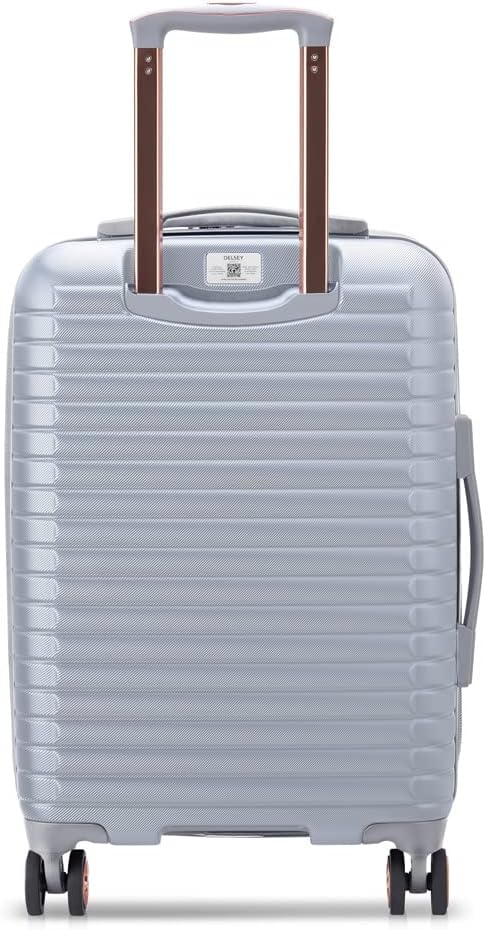 DELSEY PARIS Cruise 3.0 Hardside Expandable Luggage with Spinner Wheels, Platinum, Carry on 20 Inch