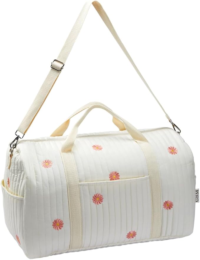 Women’s Travel Duffel Bag – Large Weekender & Overnight Travel Bag with Wet Pocket, Carry-On Friendly, Ideal as Hospital or Maternity Bag for Labor and Delivery