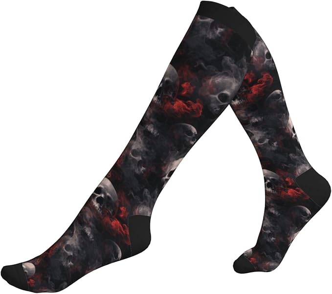 Compression Socks Knee High Circulation Support Socks For Women Men Athletic Running Work Hiking Cycling Travel