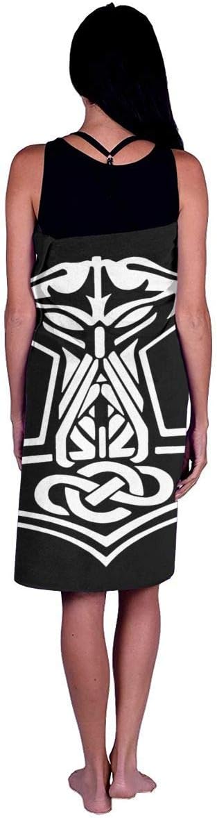 in Odin We Trust Thor Vikings Hammer Mjolnir Norse Celtic Beach Towel Bath Towel Beach Blanket Quick Dry Towel Beach Bath Towels for Travel Swim Pool Yoga Gym