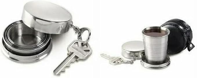 Collapsing Cup, Stainless Steel Folding Cup, for Travel, Portable Retractable Telescopic Collapsible