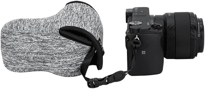 KIWIFOTOS Neoprene DSLR Camera Sleeve Compatible with Sony A6100/A6400/A6600 Fujifilm X-M1/ X-T10/X-T20/X-T30 Olympus E-P5 Canon SX540 HS EOS M6 Mark Camera Case Pouch