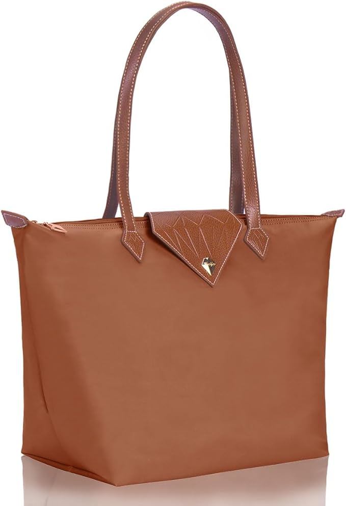 Women Tote Bag,Stylish Waterproof Nylon Ladies Shoulder Bag, Folding Beach Travel Bag for Work,Shopping, Large