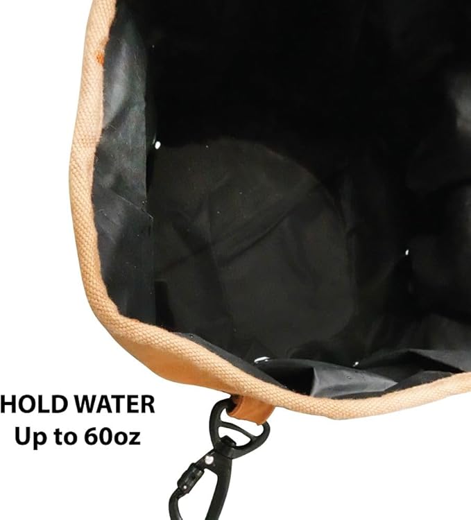 Collapsible Travel Bowl for Pets, Khaki