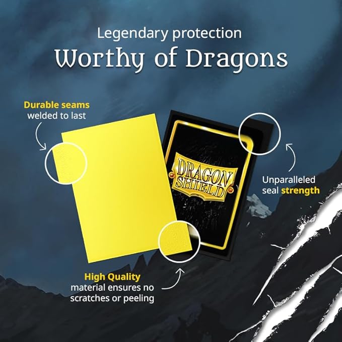 Dragon Shield | Standard Size Card Matte Sleeves | 100 CT - Smooth & Tough Premium TCG Sleeves - Compatible with Pokemon, Flesh & Blood, One Piece & Magic The Gathering | Sapphire Matte