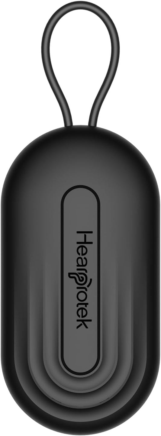 Hearprotek Earplug Cases, Portable Earplug Holder, Mini Storage Case Earbud Plug Organizer Ear Plug Case Durable Small Carrying Case for Travel, Business Trip (Black)