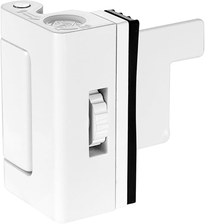 Adjustable Heavy Duty Zinc Alloy Portable Door Lock,Security Device for Enhanced Safety,for Home,Hotels,Travel,Apartments Prevents Unauthorized Entry,No Drill (1, White)