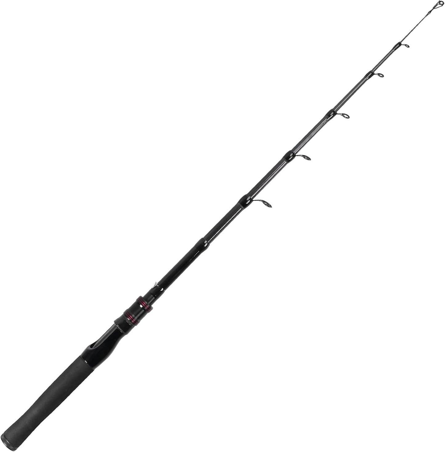 Telescopic Fishing Rod, Collapsible Fishing Rod Portable Spinning Pole for Saltwater and Freshwater, Carbon Fiber Lightweight and Compact Design
