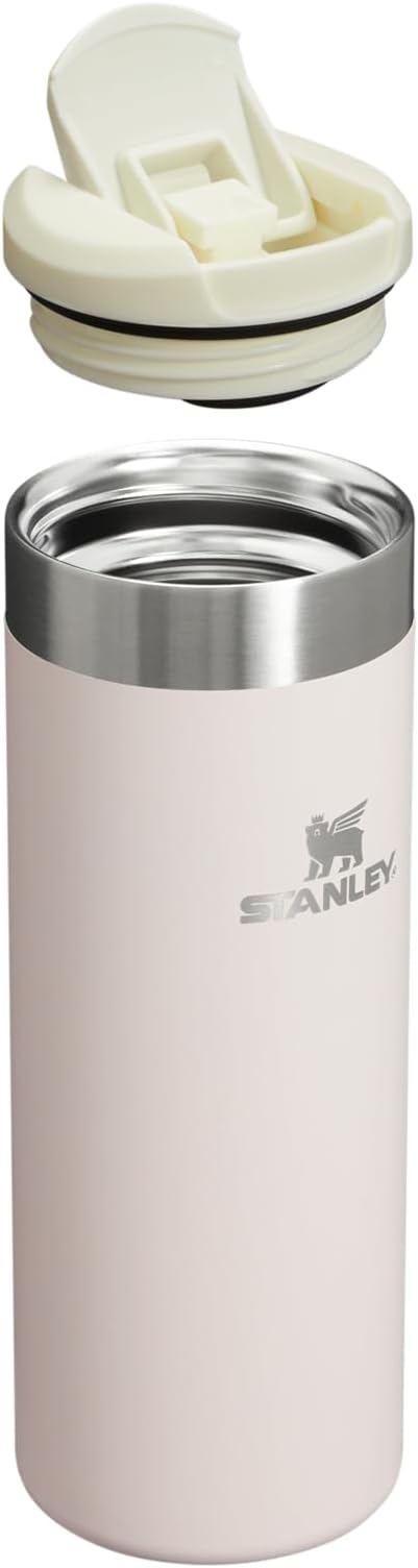 Stanley AeroLight Transit Bottle 16 oz | Locking Drink Through Lid | Leak Resistant Water Bottle or Coffee Travel Mug | Lightweight Insulated Stainless Steel | BPA-Free | Rose Quartz