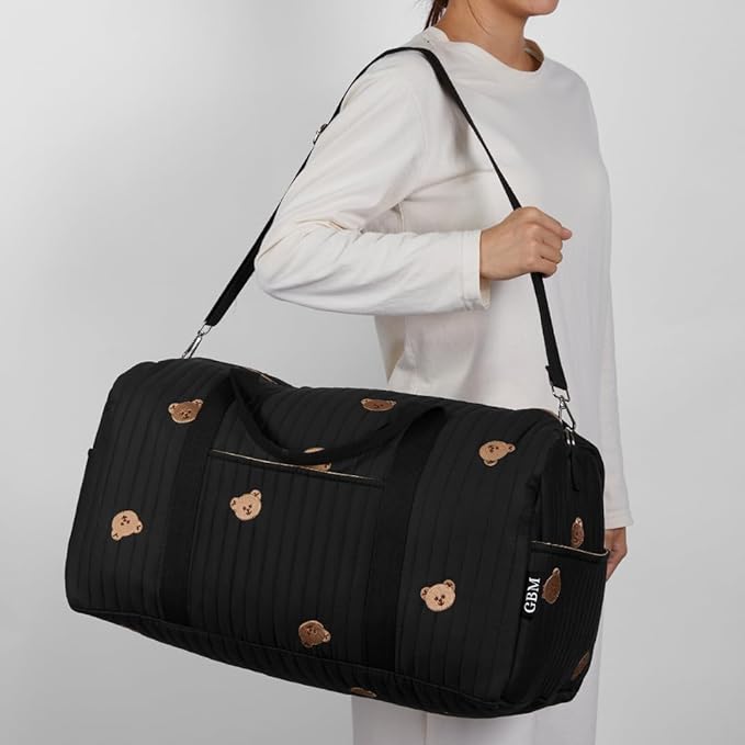 Women’s Travel Duffel Bag – Large Weekender & Overnight Travel Bag with Wet Pocket, Carry-On Friendly, Ideal as Hospital or Maternity Bag for Labor and Delivery