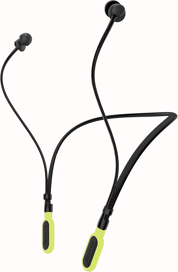 HALLEAST Earplugs for Concert, Noise Reduction, Hearing Protection, with Removable Ear Plug Lanyard, Safety Connector Cord Strap Neckband – SNR 26dB, NRR 14dB, Black Plug + Yellow Tip