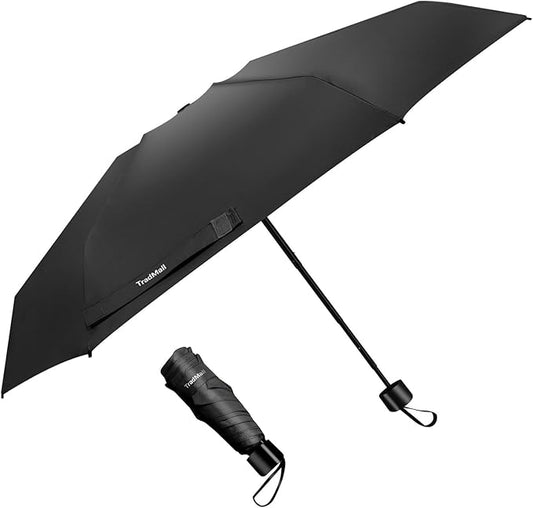 TradMall Mini Travel Umbrella, Portable Lightweight Compact Parasol with 95% UV Protection for Sun & Rain