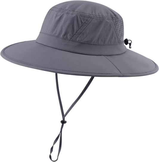 Home Prefer UPF 50+ Sun Hats for Men Women Foldable Wide Brim Fishing Hat Quick Dry Summer Outdoor Garden Safari Bucket Hat