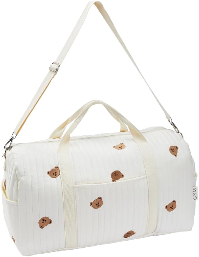Women’s Travel Duffel Bag – Large Weekender & Overnight Travel Bag with Wet Pocket, Carry-On Friendly, Ideal as Hospital or Maternity Bag for Labor and Delivery