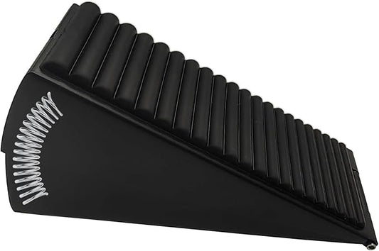 UBVIF No Magnetic Door Stopper, Adjustable, Mechanical Doorstop, Windproof Door Stop for Indoor, No Nails/Screws Needed,Heavy Duty Door Holder,Keep Door Open (1, Black)