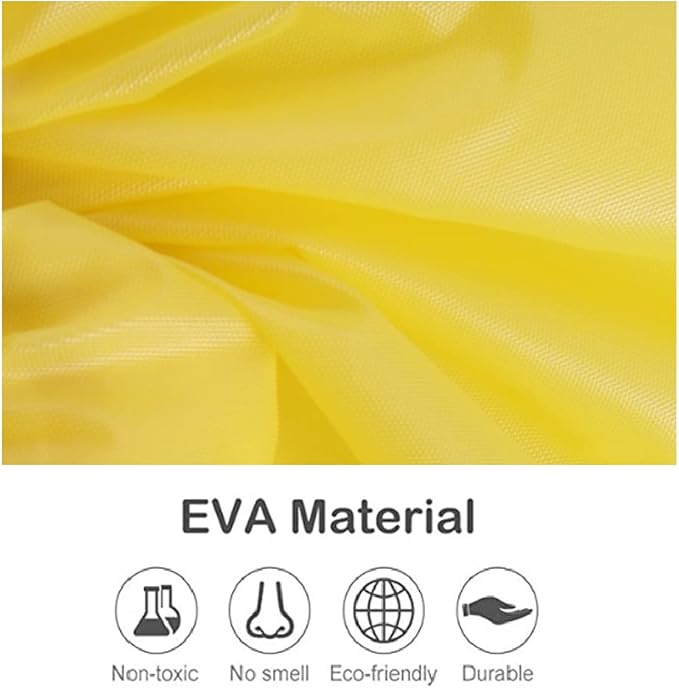 Eva Rain Ponchos for Adults, 2 Pack Reusable Raincoat for Women and Men, Lightweight Rainwear Rain Jackets with Hood