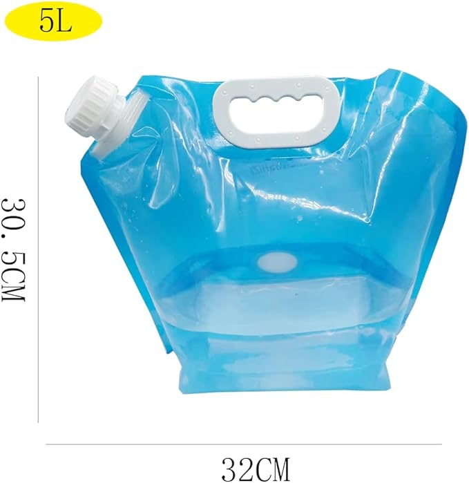 3 pcs Collapsible water bag and Cups for Camping, Hiking, Travel, Fishing Party - Portable Reusable Folding Food Grade water Cups and bag
