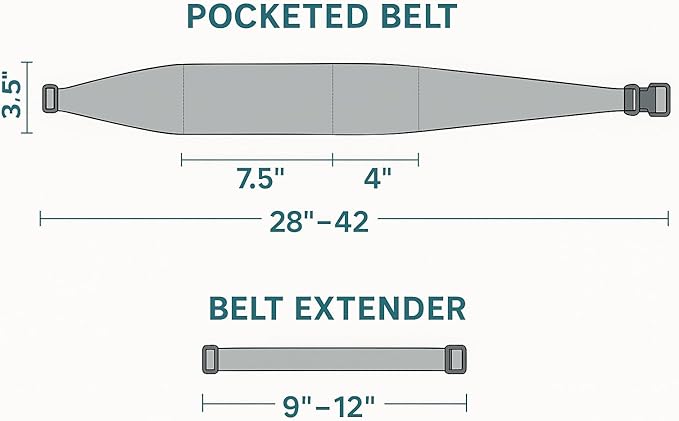 BANDI Plus Size Fanny Pack for Women - Travel-Ready Pocket Belt with Secure Hidden Money & Running Belt for Phone, Passport, Keys, & Medical Devices, Adjustable Fit, Comfortable (Kiku)