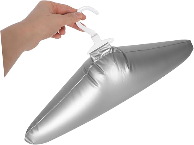 Healifty Portable Foldable PVC Inflatable Clothes Hangers Hotel Travel Space-Saver Anti-Wrinkle for Home Outdoor