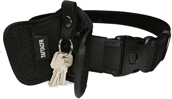 TAFTACFR Slient Key Holder for Duty Belt Durable Law Enforcement Police Tactical Silent Key Keeper Pouch