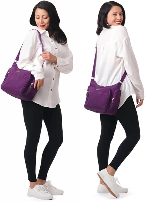 biaggi Flexmates Convertible Anti-Theft Crossbody Bag for Women | Lightweight On-The-Go Travel Organizer, RFID Blocking