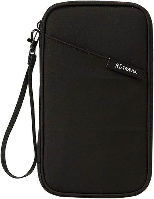 Family Passport Wallet & Travel Document Organizer-Large Capacity, Ultra-Slim Design for Men and Women,Secure Holder for Passports, Boarding Passes, Credit Cards, Cash, Travel Essentials
